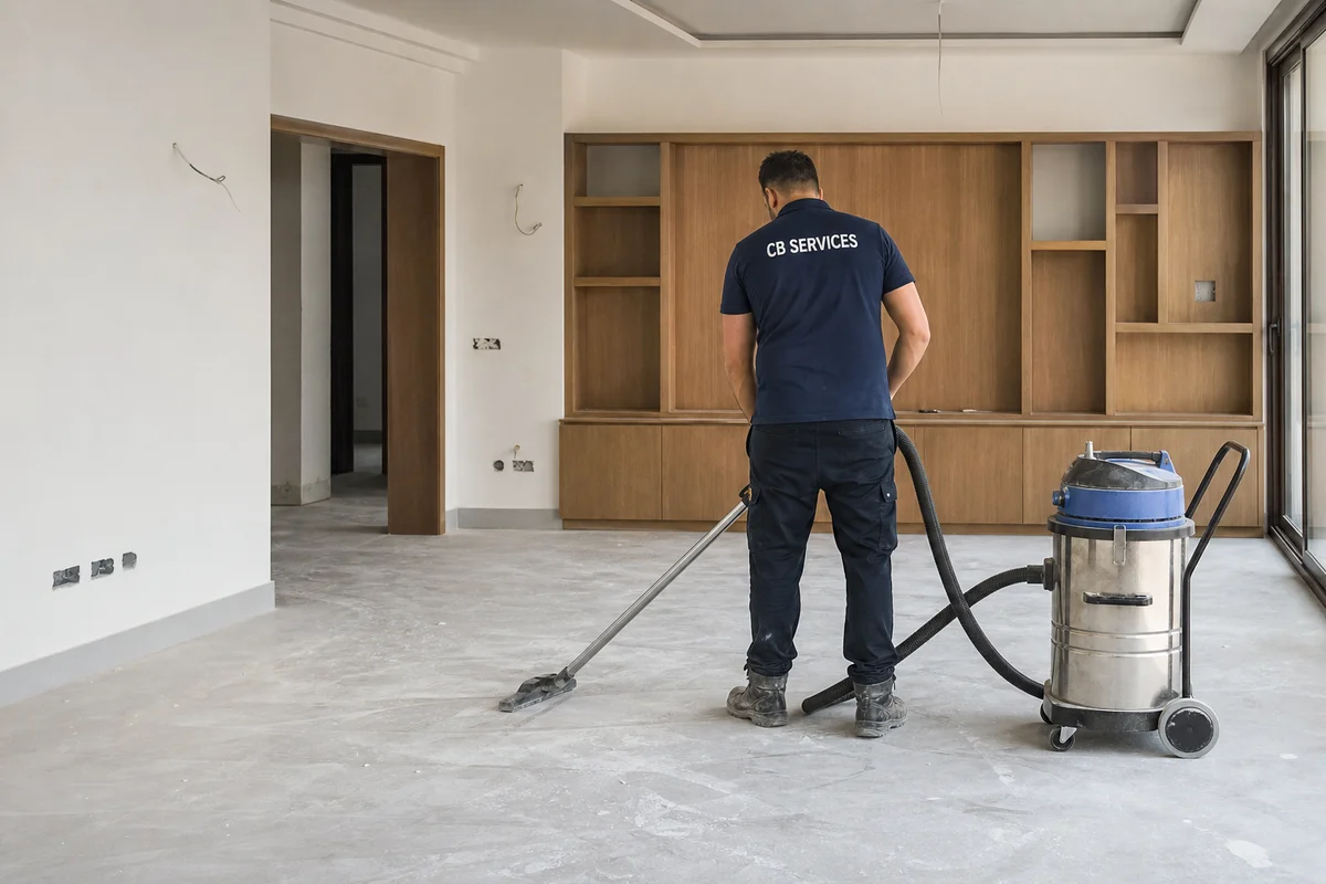 Nettoyage après chantier